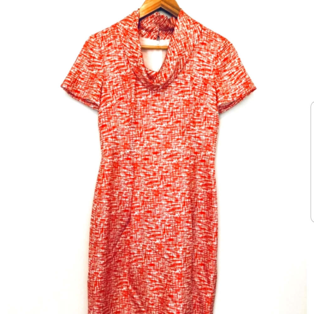 Banana Republic Orange Silk Dress